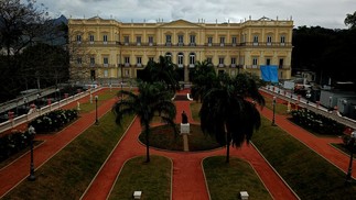 O prédio do Museu Nacional, quatro anos depois do incêndio que destruiu parte de sua estrutura e acervo, em 2 de setembro de 2018.  — Foto: Custodio Coimbra