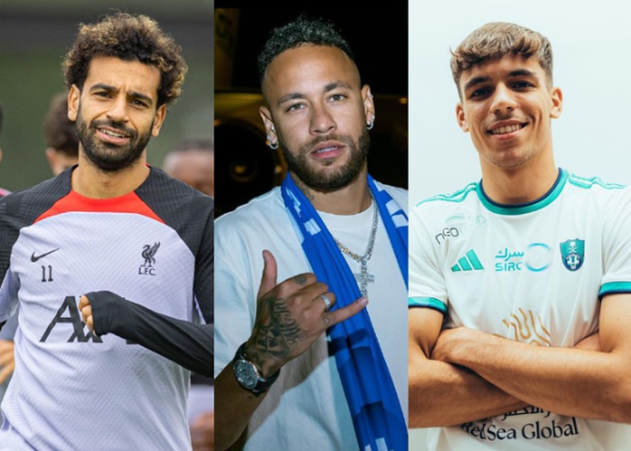 Mohamed Salah, Neymar e Gabri Veiga: Arábia Saudita, que mira egípcio, já contratou craque brasileiro e joia espanhola