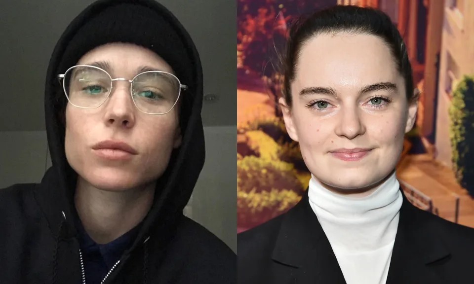 Elliot Page e Emma Portner — Foto: Instagram/Getty Images