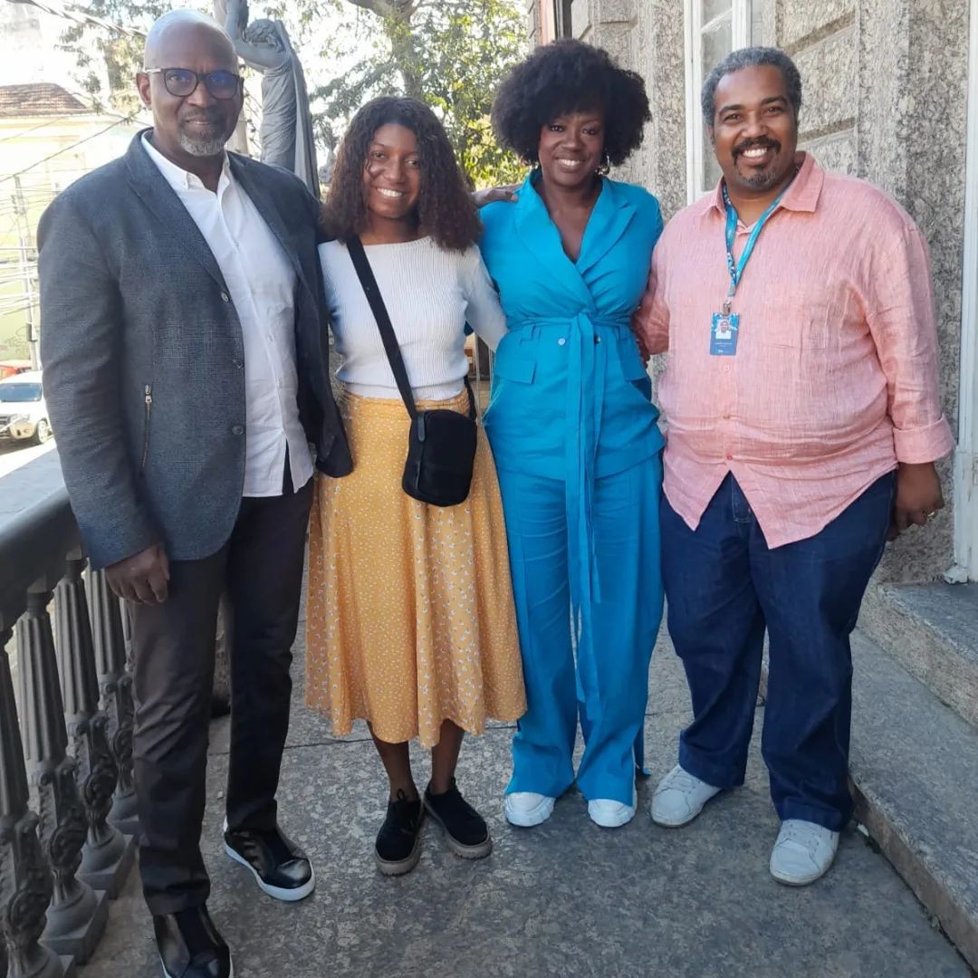 Viola Davis no Museu da Historia e da Cultura Afro-Brasileira — Foto: Reprodução