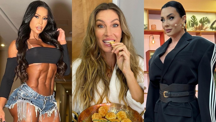 Gracyanne Barbosa, Gisele Bündchen e Juju Salimeni são adeptas de alimentos sem açúcar