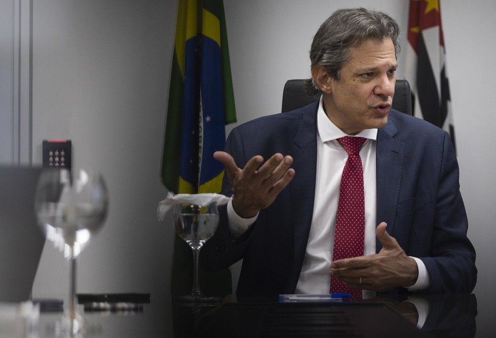 O ministro da Fazenda, Fernando Haddad — Foto: Maria Isabel Oliveira - O Globo