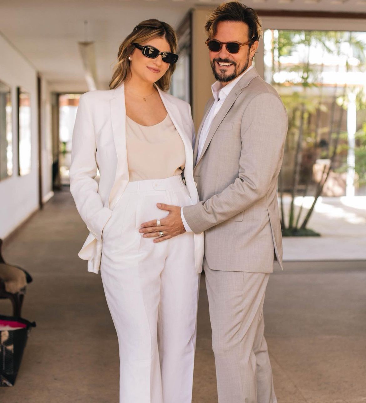 O casamento de Paulo Vilhena e Maria Luiza Silveira foi em julho— Foto: Reprodução/Instagram