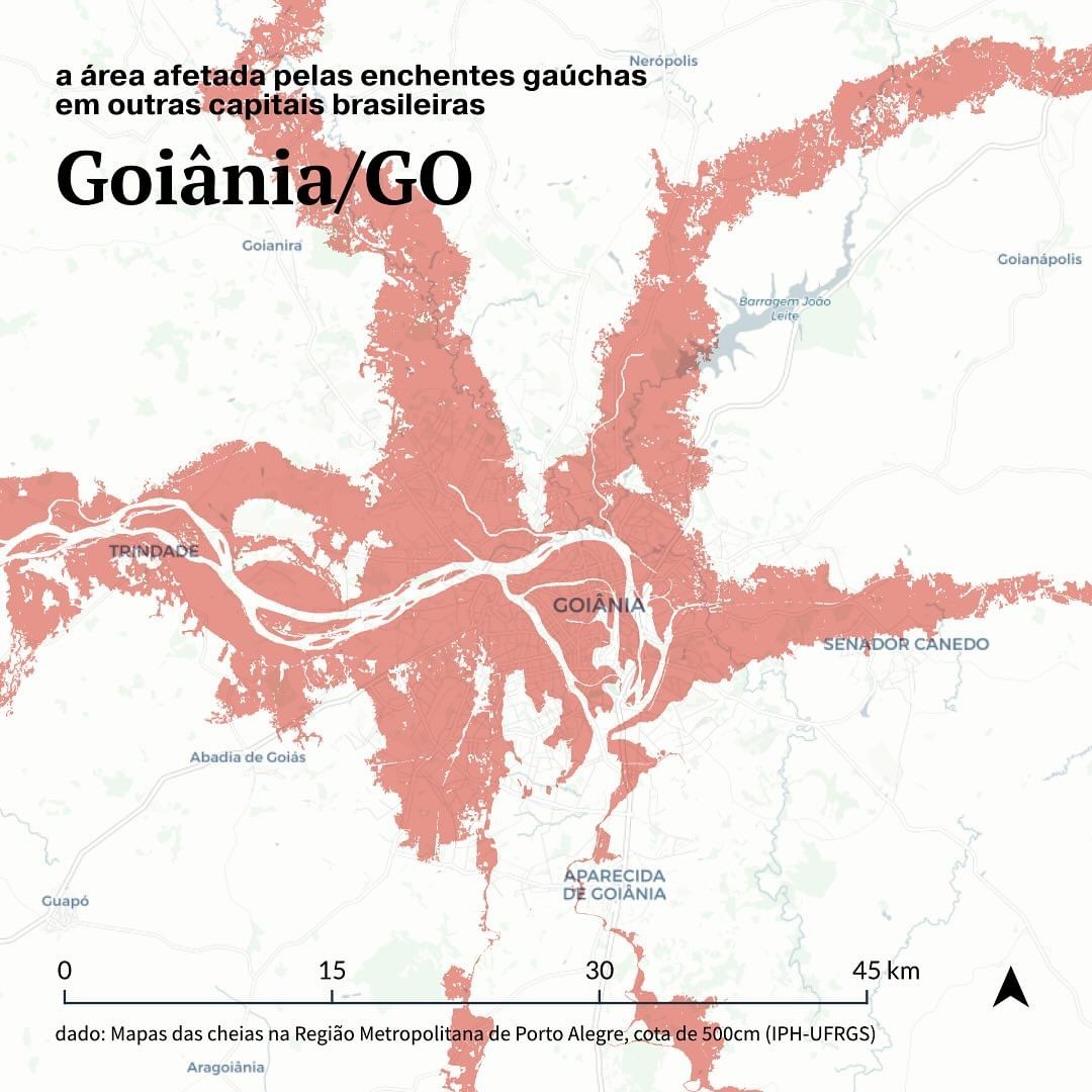 Projeção para Goiânia — Foto: @urbideias + @versa.urb