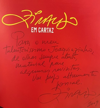 Autógrafo de Ziraldo para Joaquim Ferreira dos Santos