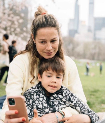 Luana Piovani e seu filho Bem — Foto: Reprodução / Instagram