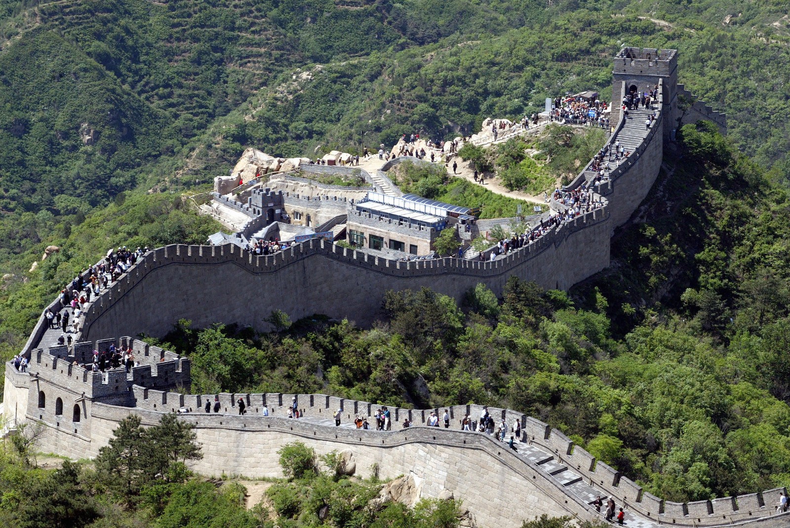 A muralha da China atrai visitantes de todo o mundo — Foto: Roberto Stuckert Filho