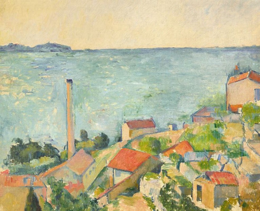 "La mer à l'Estaque", obra de Paul Cézanne. — Foto: Christie's/ Divulgação