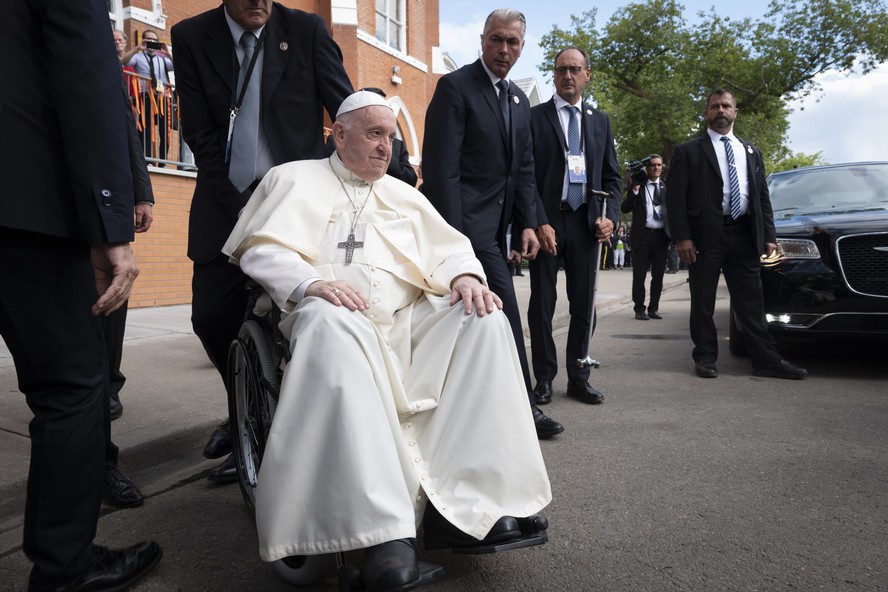 Papa Francisco, em visita ao Canadá