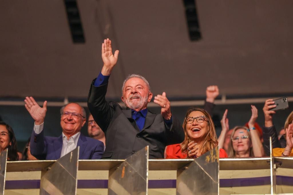 Ex-presidente Luiz Inácio Lula da Silva participa de ato com artistas e apoiadores em São Paulo — Foto: Ricardo Stuckert