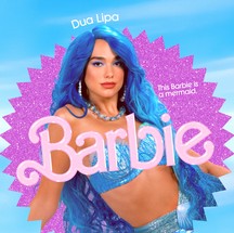 A cantora Dua Lipa será a Barbie Sereia no live-action — Foto: Reprodução/Instagram