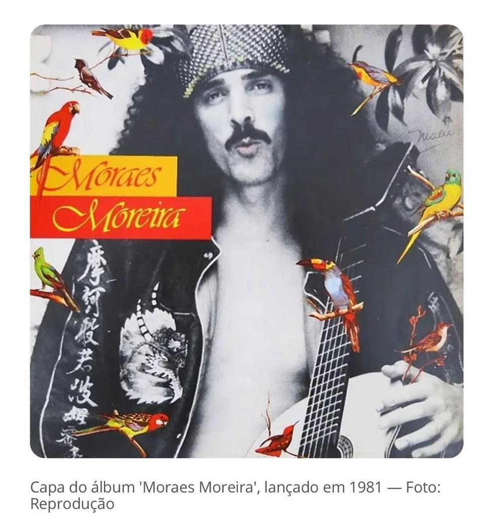 Capa. Álbum 'Moraes Moreira, de 1981 — Foto: Reprodução
