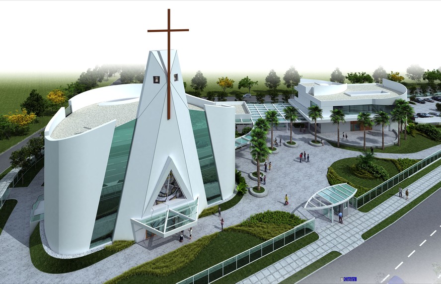 Igreja Matriz Santa Rita de Cássia: previsão é que templo seja inaugurado no último trimestre deste ano