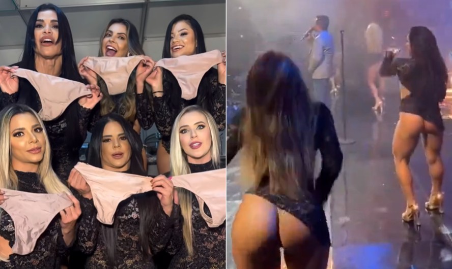 Bailarinas do cantor Leonardo se pronunciam sobre uso de calcinha no palco e, em seguida, batem boca com seguidores nas redes sociais