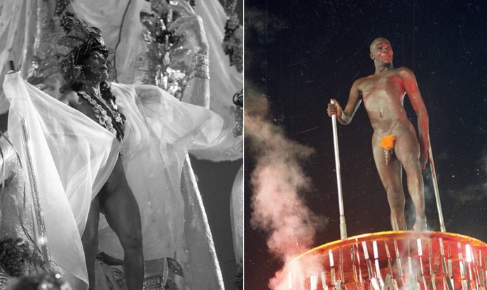 Revolucionários. Enoli Lara, em 1989, desfilou nua na Avenida, em 1989. No ano seguinte, Jorge Lafond foi destaque com a genitália desnuda e decorada