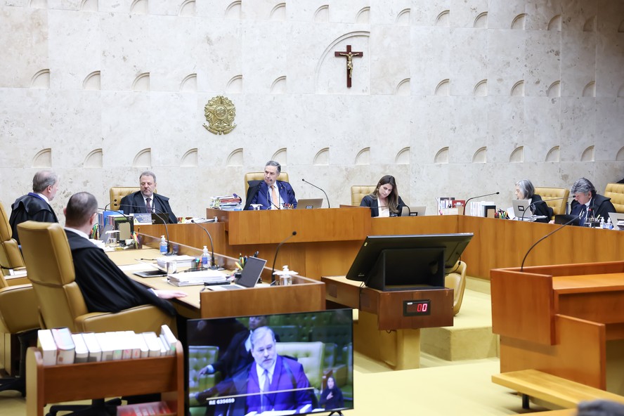 Sessão plenária do STF em 25/06/2024, deliberando sobre criminalização da maconha