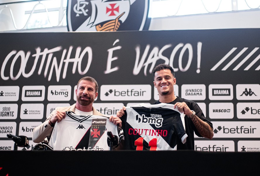 Coutinho é apresentado no Vasco