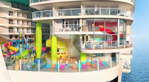 Ultimate Family Townhouse é uma das cabines de luxo do Icon of the Seas — Foto: Royal Caribbean