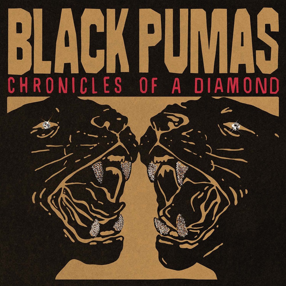 Capa do álbum "Chronicles of a diamond", da dupla Black Pumas — Foto: Reprodução