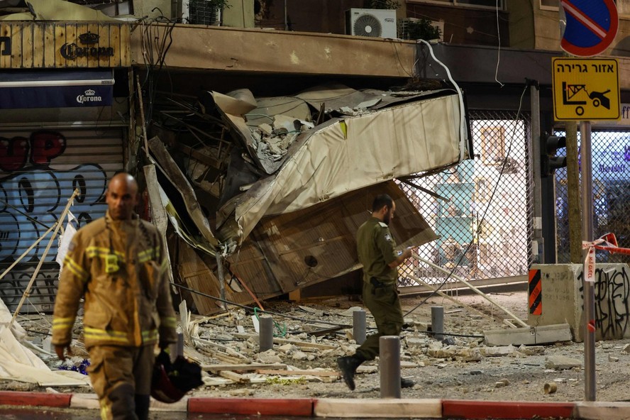 Destruição em Tel Aviv