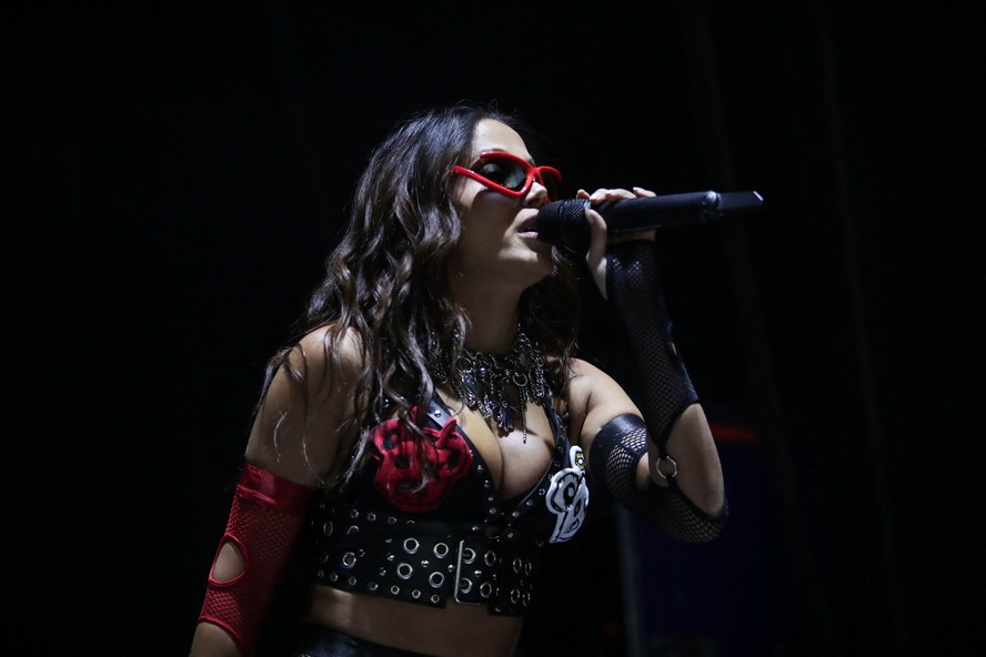 Anitta durante apresentação em Nova York: ingressos esgotados