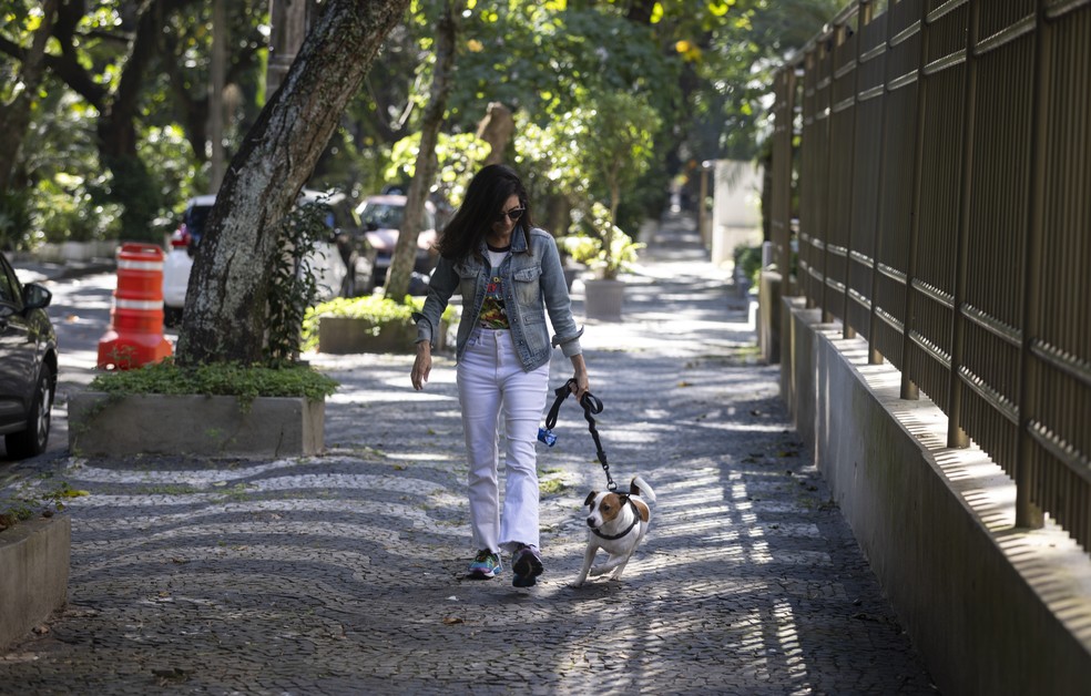 Márcia é tutora de Faísca, um Jack Russel — Foto: Marcia Foletto