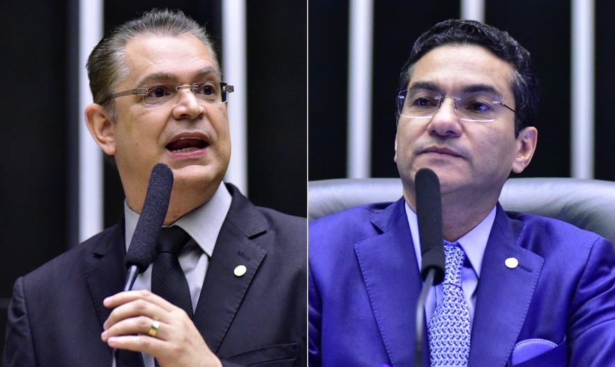 Os deputados Sóstenes Cavalcante (à esq.) e Marcos Pereira, ambos vice-presidentes da Câmara dos Deputados