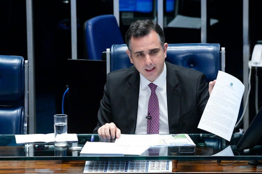 O presidente do Senado, senador Rodrigo Pacheco