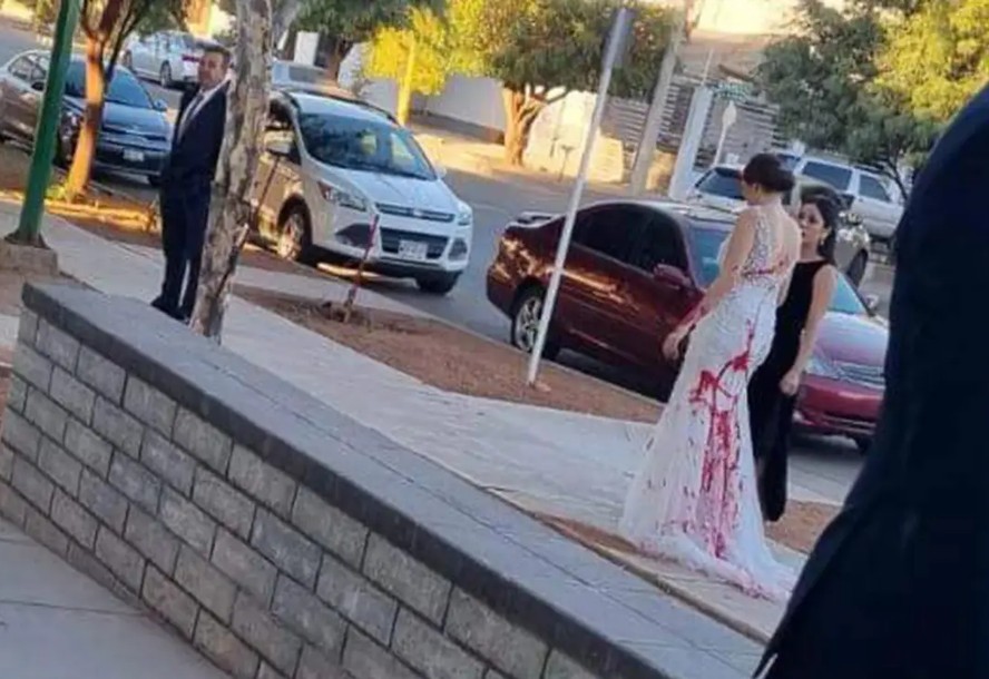 'Sogra em fúria': mulher contrata trio para jogar tinta vermelha em noiva no dia do casamento no México; entenda
