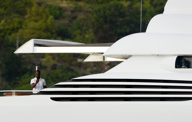 Rapper 'Diddy' em iate avaliado em US$ 65 milhões