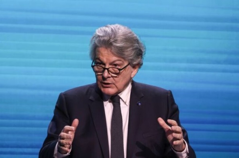 Thierry Breton: ''A Europa é agora um padrão global em IA confiável'' — Foto: Angel Garcia/Bloomberg