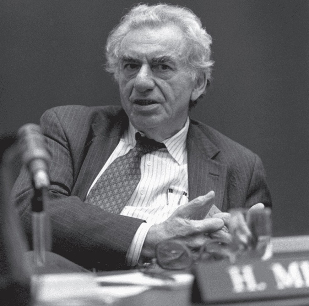 Hyman Minsky, economista americano, que morreu em 1996 — Foto: Reprodução de internet/Levy Economics Institute of Bard College