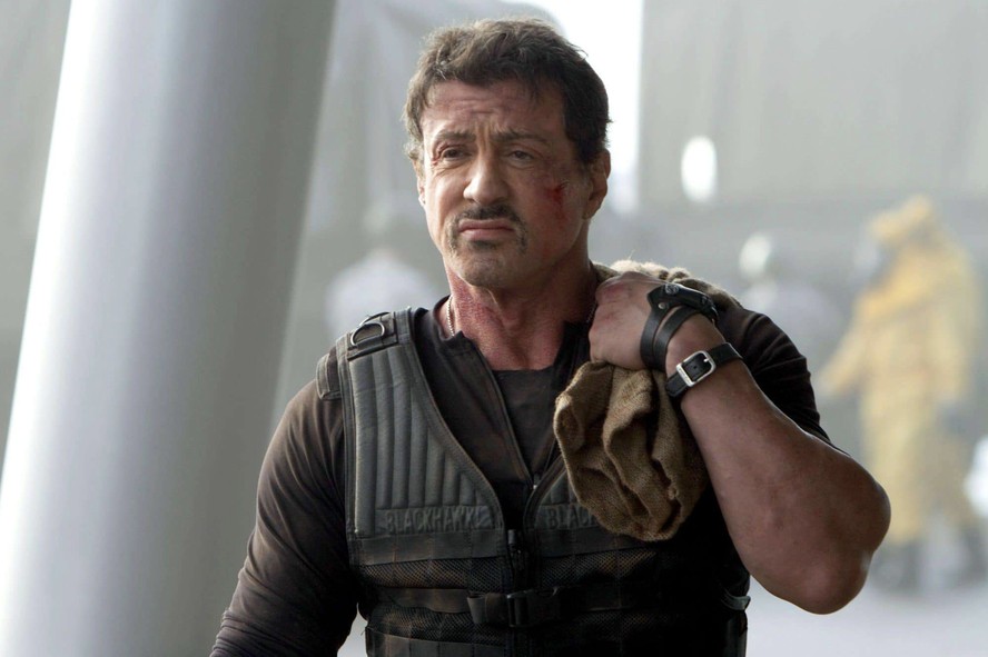 Stallone em 'Os Mercenários 4'. O veterano venceu na categoria 'Pior ator coadjuvante'