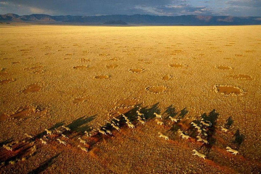 Círculos de fadas na Namíbia