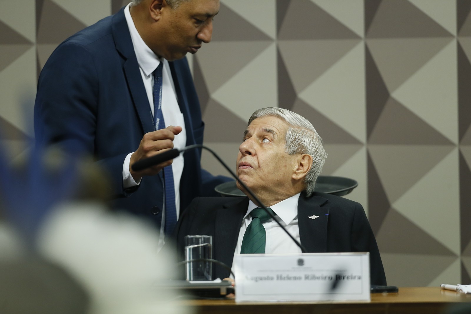 Ex-GSI general Heleno na CPI do 8 de janeiro — Foto: Cristiano Mariz/Agência O Globo