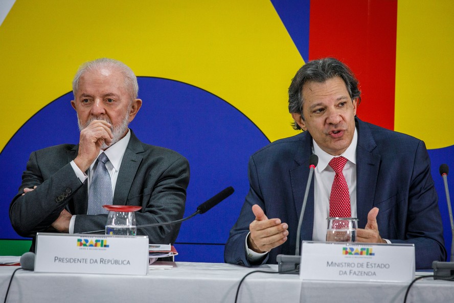 Lula e Fernando Haddad: discurso em jogo