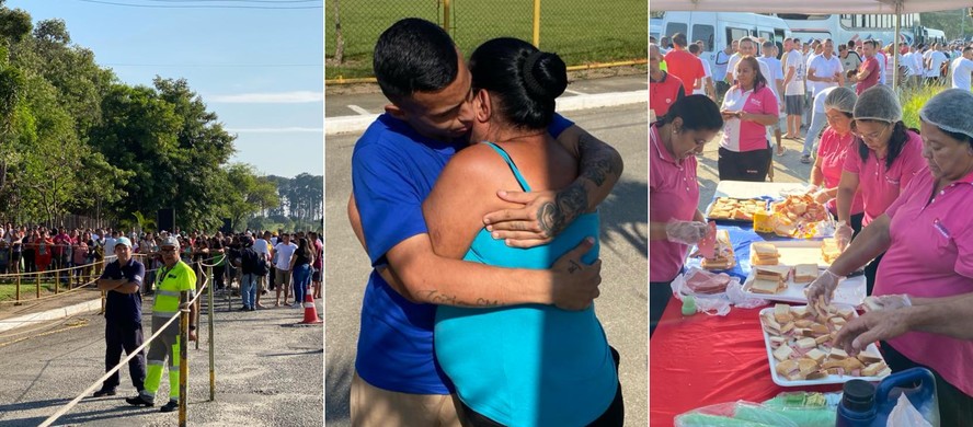 A movimentação na saída do presídio de Tremembé, o abraço de Elias com a mãe e voluntários servindo café da manhã, a maioria ligada a igrejas evangélicas