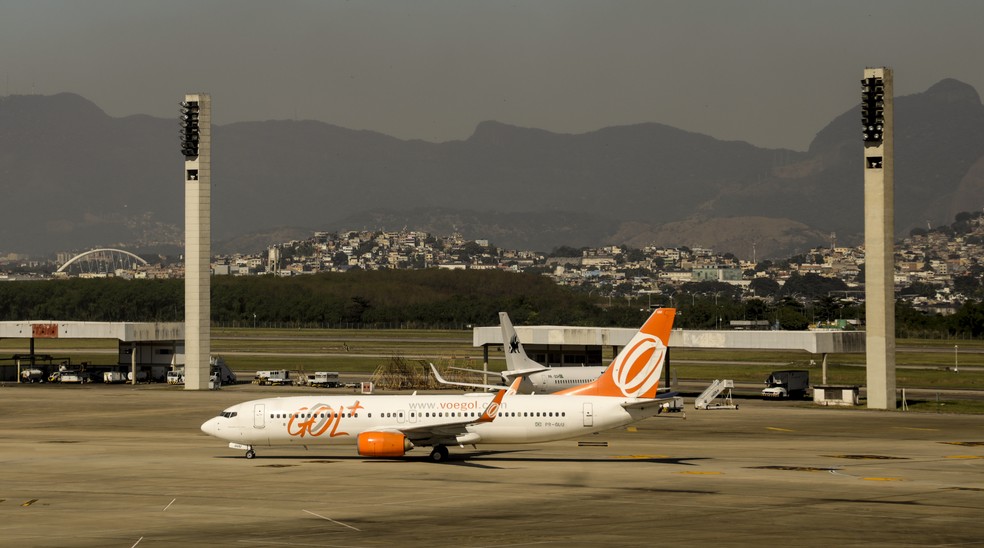 Avião da Gol no Galeão, no Rio — Foto: Gabriel de Paiva/ foto de arquivo