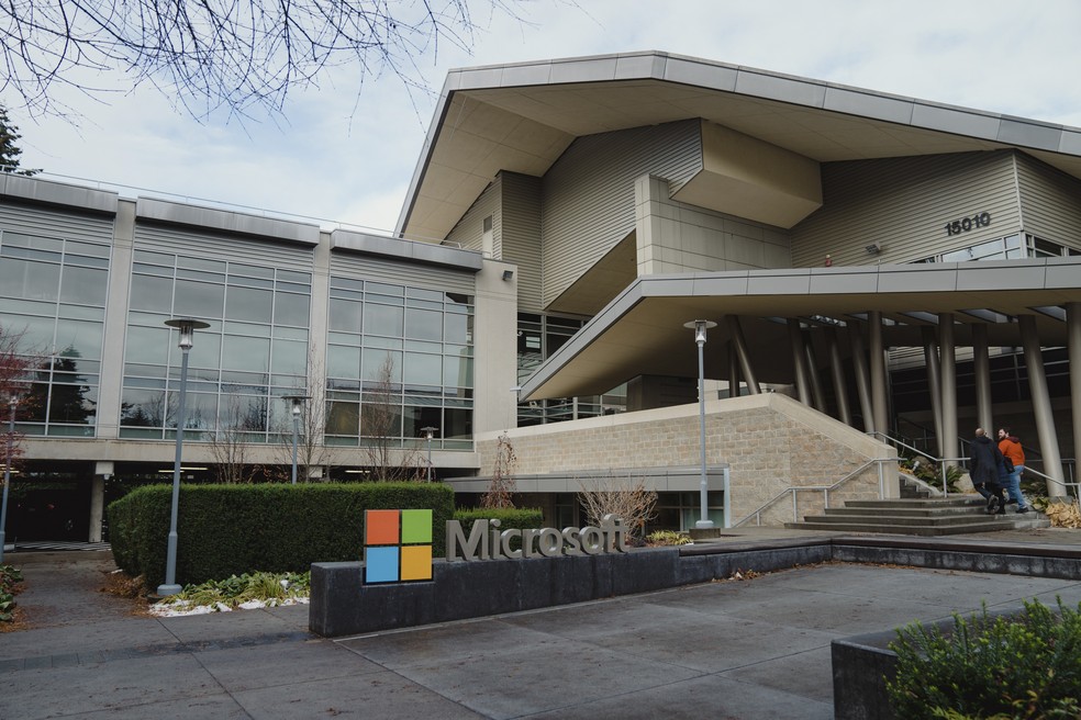 Sede da Microsoft em Redmond, Washington — Foto: Jovelle Tamayo/The New York Times