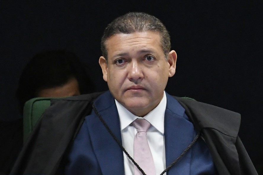 O ministro Nunes Marques, durante sessão da Segunda Turma do STF