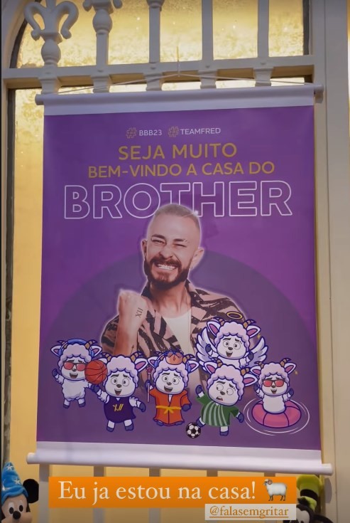 Entrada da casa onde a equipe de Fred, do "BBB" 23, trabalha — Foto: Reprodução/Instagram