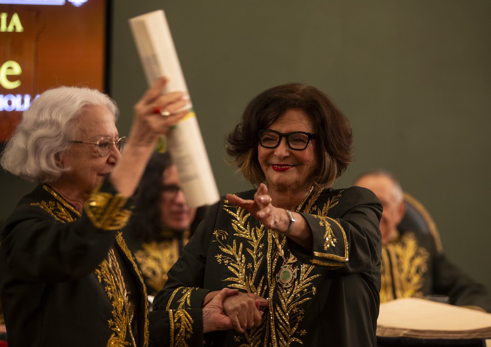 Posse de Heloisa Teixeira na ABL — Foto: Alexandre Cassiano