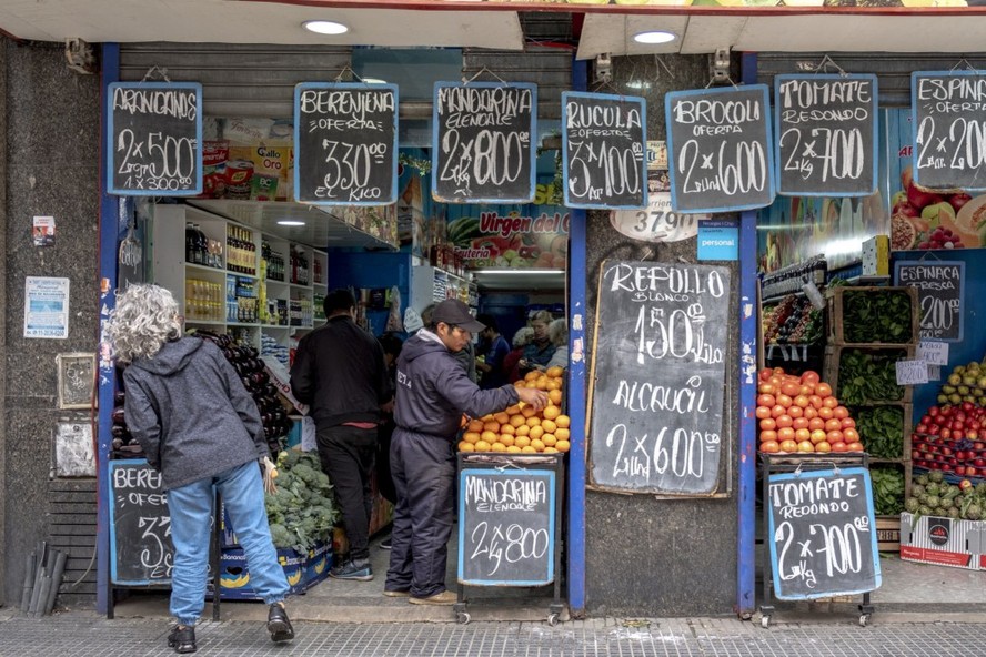 Fachada de comércio na Argentina