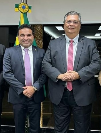Josimar Maranhãozinho e Flávio Dino — Foto: Reprodução