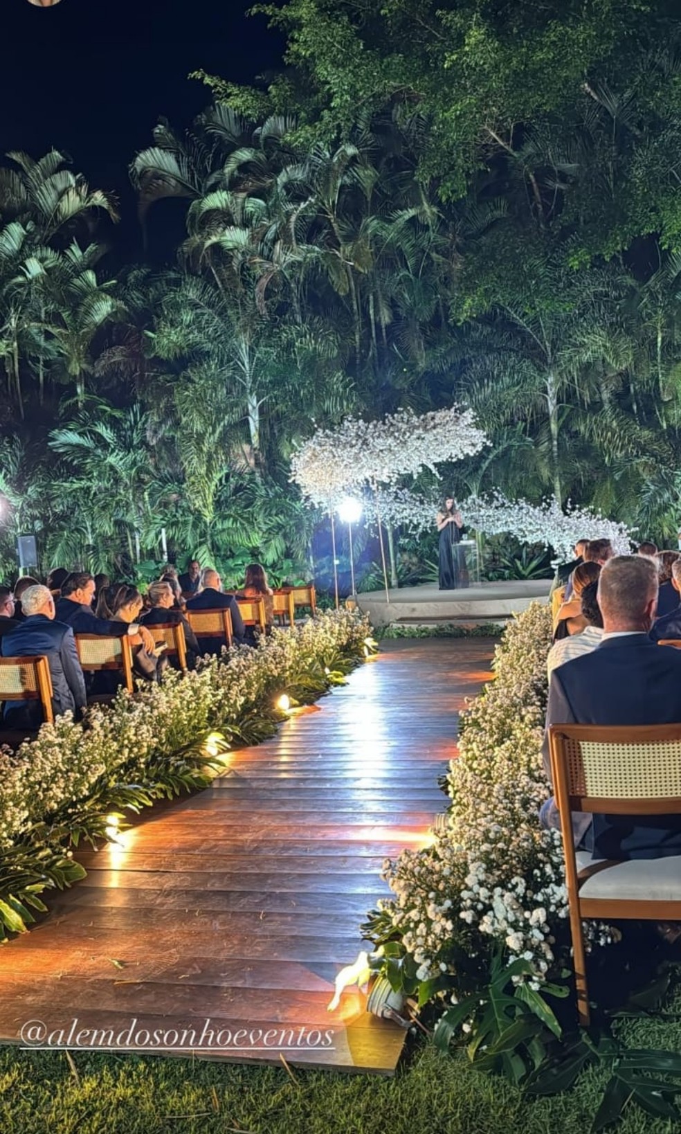 Local onde aconteceu cerimônia de casamento de Monique Evans — Foto: Reprodução Instagram