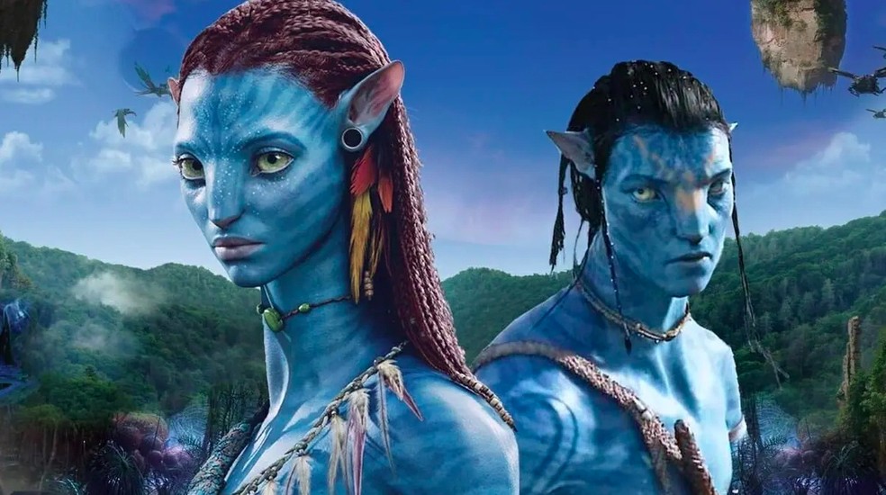Cena do filme "Avatar: o caminho da água", de James Cameron: fãs aguardam a chegada dos personagens azuis ao Fortnite — Foto: Divulgação
