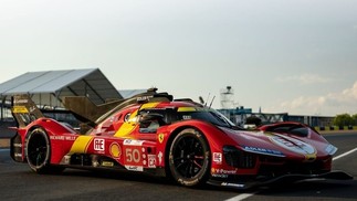 Ferrari 499 Hypercar, vencedora do circuito 24horas de Le Mans no ano passado — Foto: Reprodução / Instagram
