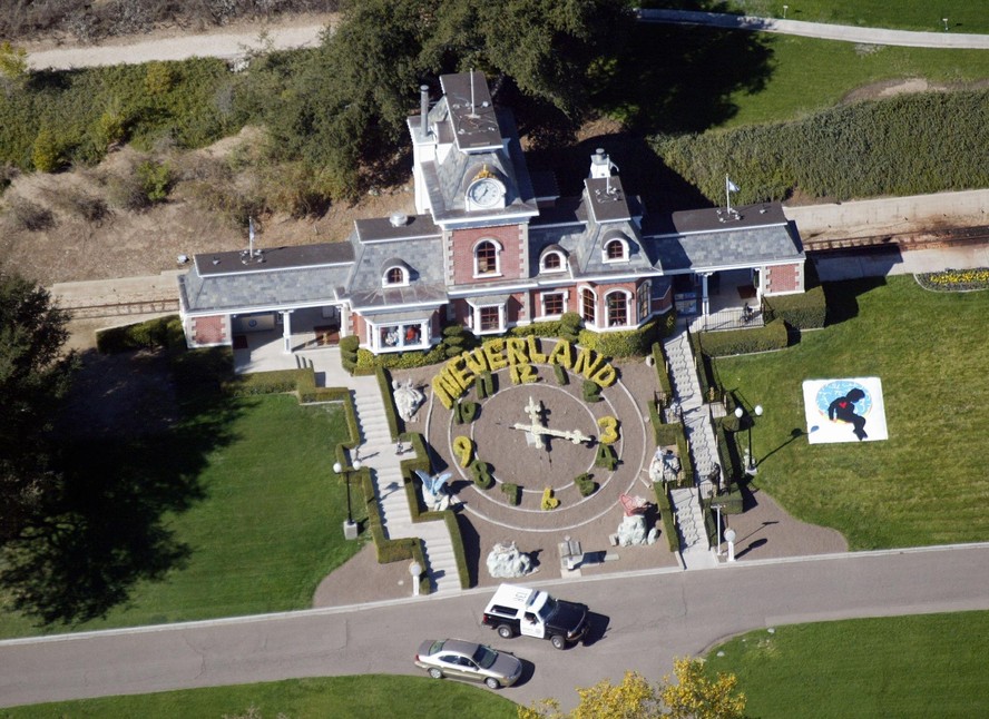 Visão aérea do Rancho Neverland, de Michael Jackson
