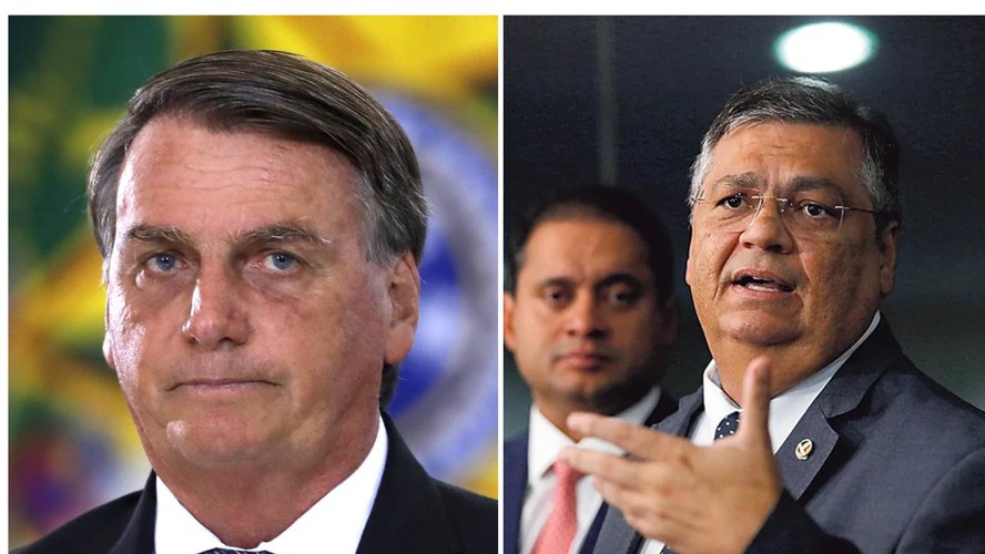 Jair Bolsonaro e Flávio Dino