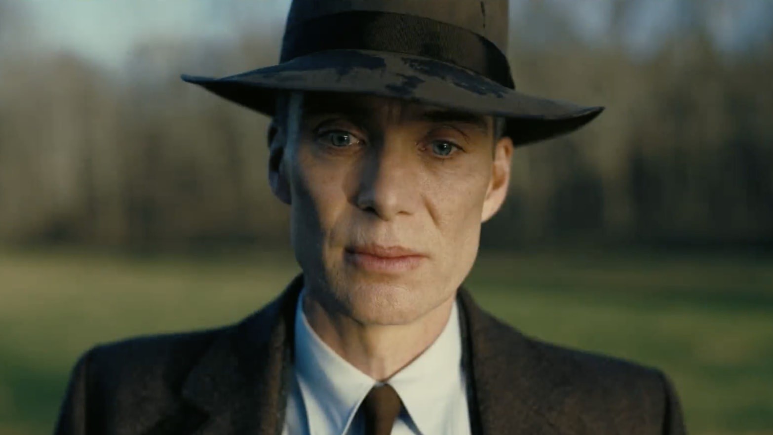 Cillian Murphy em cena de "Oppenheimer", de Christopher Nolan — Foto: Divulgação